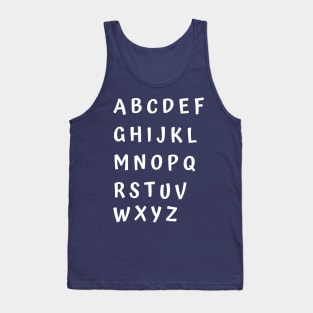 funny alphabet wall Tank Top